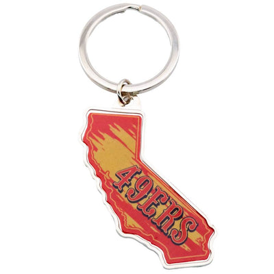 San Francisco 49ers State Shape Keyring - Gift Arch