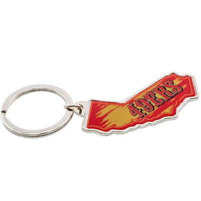 San Francisco 49ers State Shape Keyring - Gift Arch