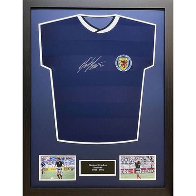 Scottish FA 1986 Strachan Signed Shirt (Framed) - Gift Arch