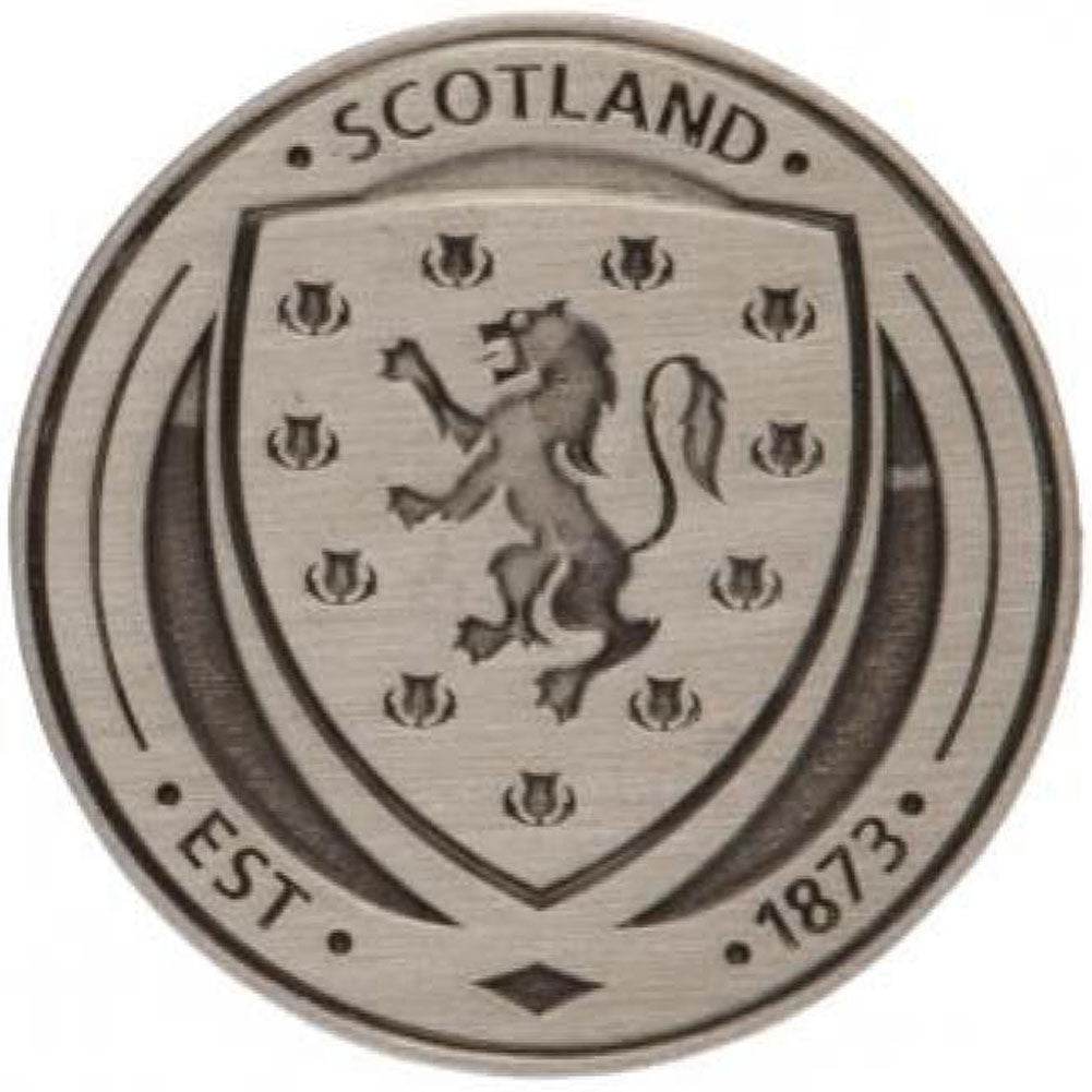 Scottish FA Antique Silver Crest Badge - Gift Arch