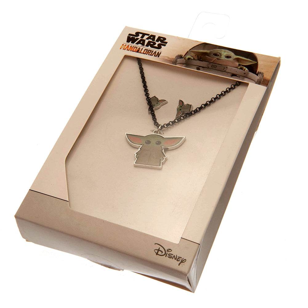 Star Wars: The Mandalorian Fashion Jewellery Necklace & Earring Set - Gift Arch