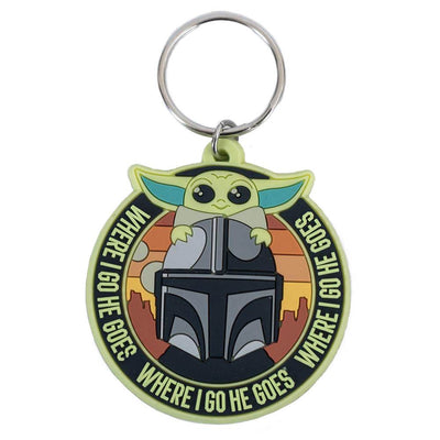 Star Wars: The Mandalorian Grogu & Mando PVC Keyring - Gift Arch