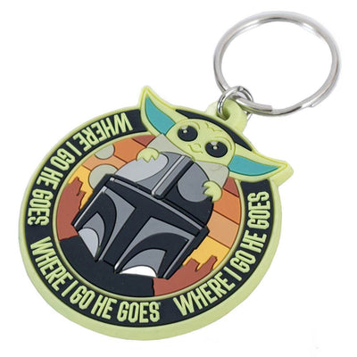 Star Wars: The Mandalorian Grogu & Mando PVC Keyring - Gift Arch