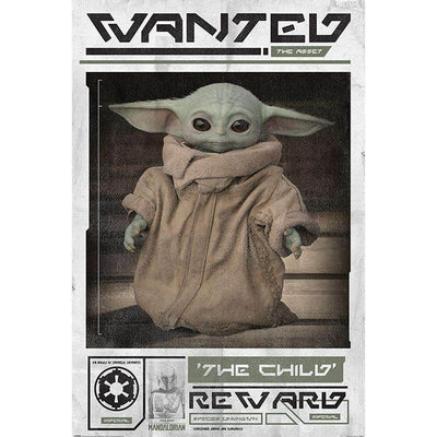Star Wars: The Mandalorian Poster Wanted The Child 228 - Gift Arch
