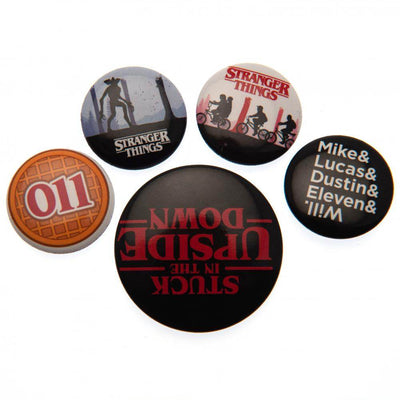 Stranger Things Button Badge Set - Gift Arch