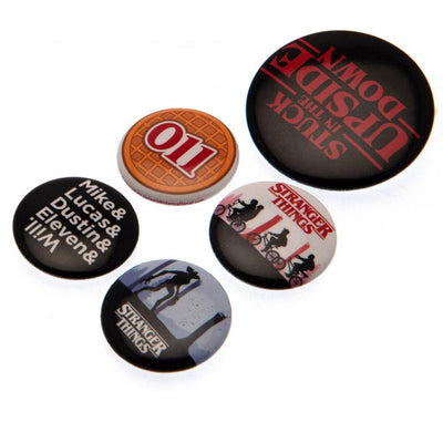 Stranger Things Button Badge Set - Gift Arch