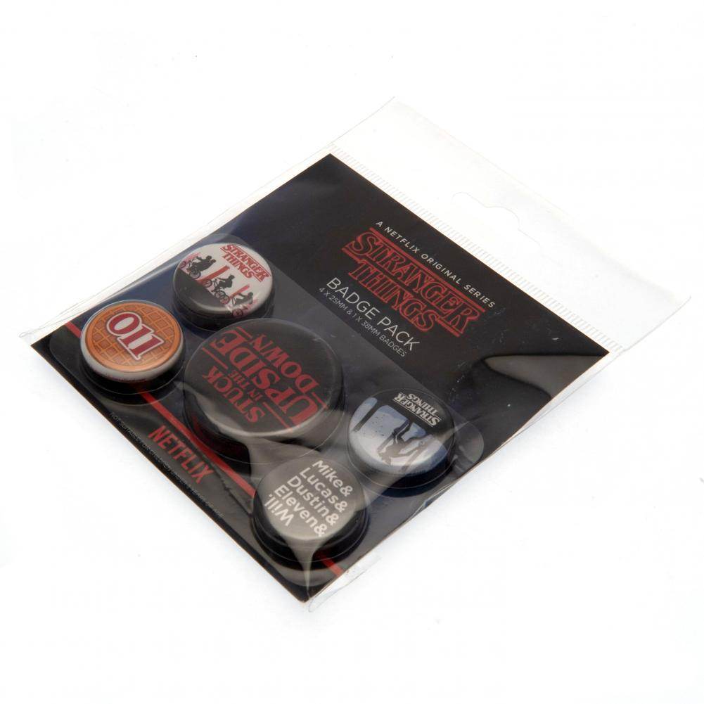 Stranger Things Button Badge Set - Gift Arch