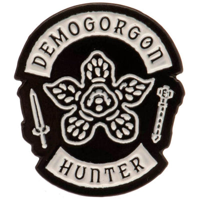 Stranger Things Demogorgon Hunter Pin Badge - Gift Arch
