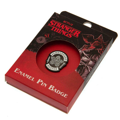 Stranger Things Demogorgon Hunter Pin Badge - Gift Arch