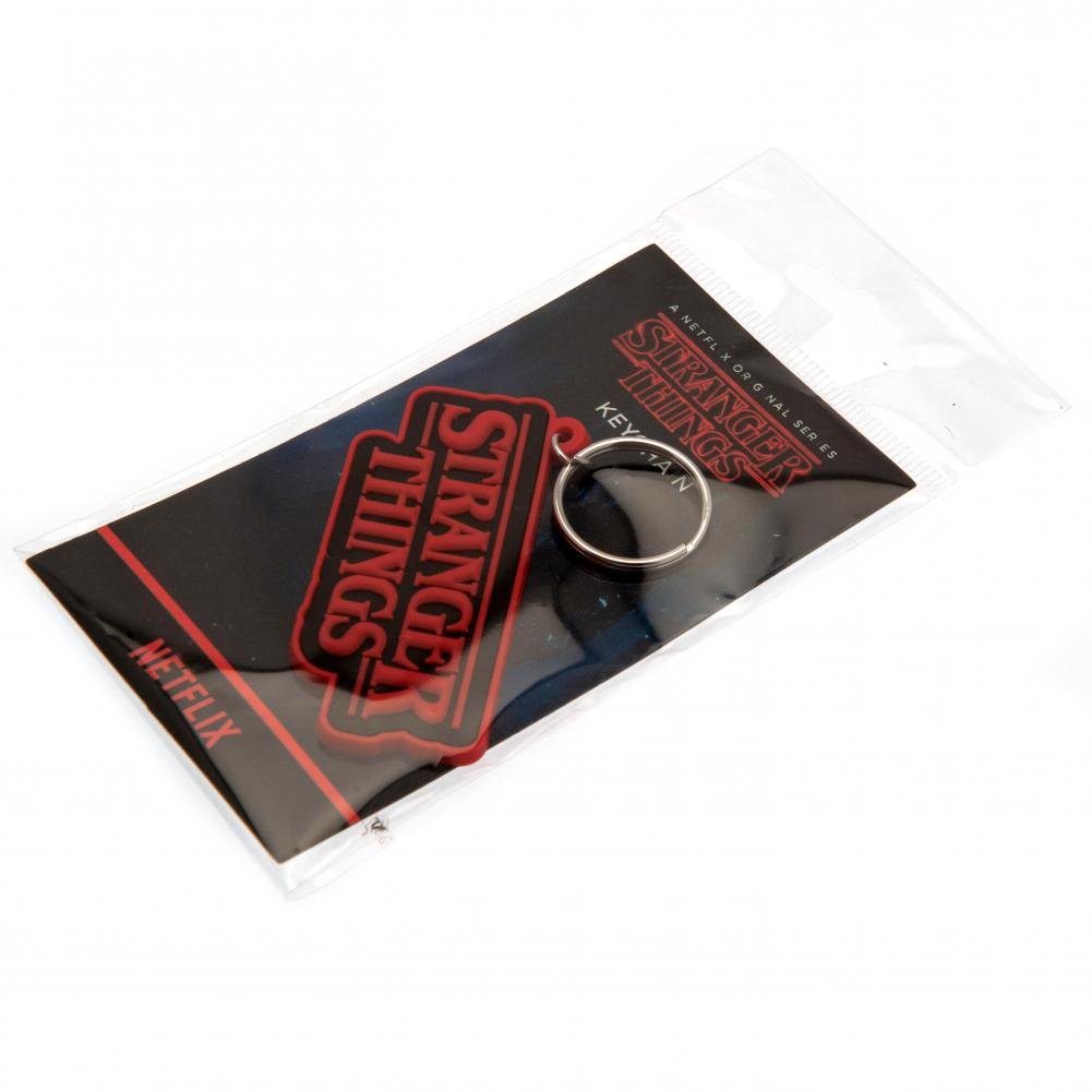 Stranger Things Logo PVC Keyring - Gift Arch