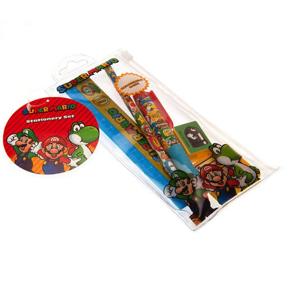 Super Mario 5pc Stationery Set Group - Gift Arch