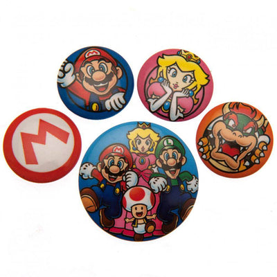 Super Mario Button Badge Set - Gift Arch
