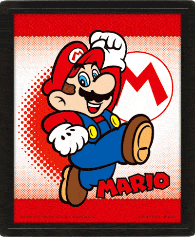 Super Mario Framed 3D Picture - Gift Arch