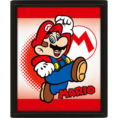 Super Mario Framed 3D Picture - Gift Arch