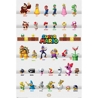 Super Mario Poster Character Parade 278 - Gift Arch