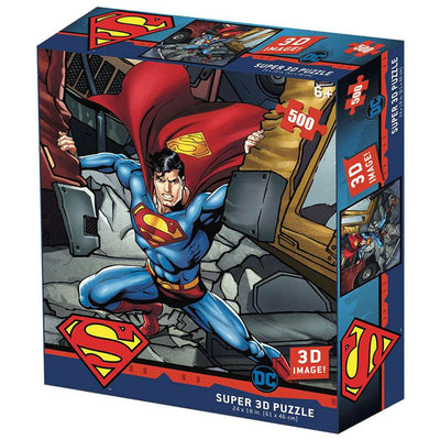 Superman 3D Image Puzzle 500pc - Gift Arch