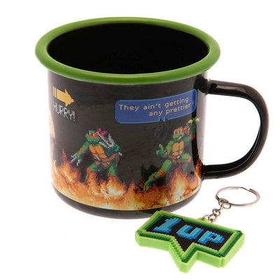 Teenage Mutant Ninja Turtle Enamel Mug & Keyring Set - Gift Arch