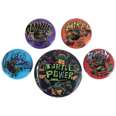 Teenage Mutant Ninja Turtles Button Badge Set - Gift Arch
