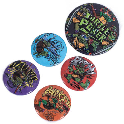 Teenage Mutant Ninja Turtles Button Badge Set - Gift Arch