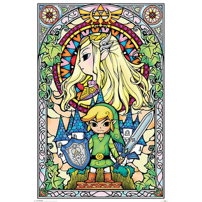The Legend Of Zelda Stained Glass Poster 25 - Gift Arch
