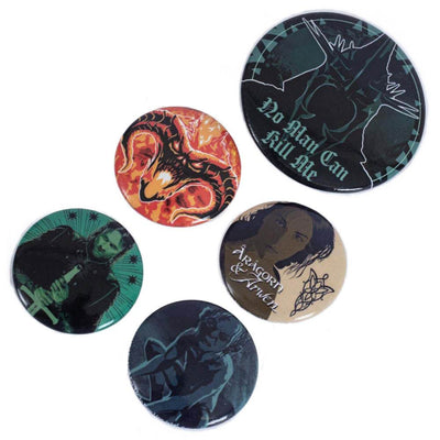 The Lord Of The Rings Button Badge Set - Gift Arch