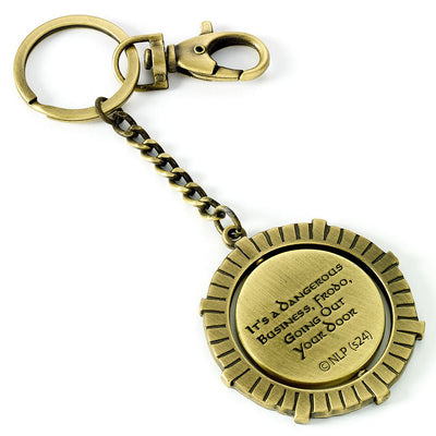 The Lord Of The Rings Hobbit Door Spinner Keyring - Gift Arch
