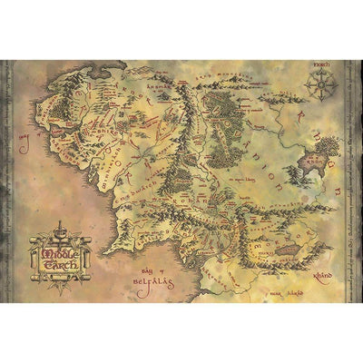The Lord Of The Rings Poster Middle Earth 192 - Gift Arch