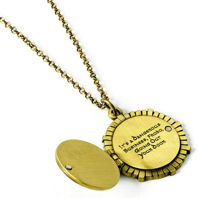 The Lord Of The Rings Silver Plated Necklace Hobbit Door - Gift Arch