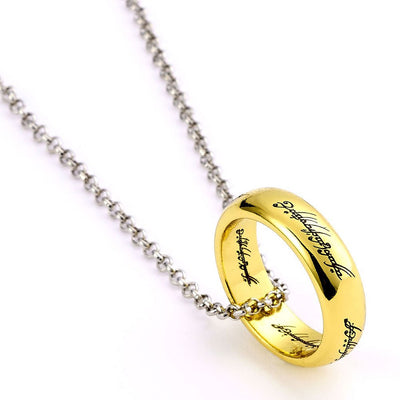 The Lord Of The Rings Silver Plated One Ring Necklace - Gift Arch
