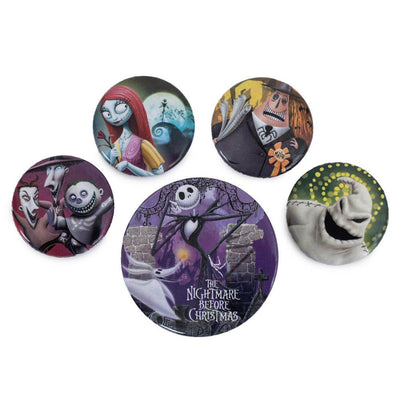 The Nightmare Before Christmas Button Badge Set - Gift Arch