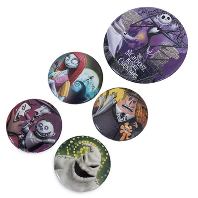 The Nightmare Before Christmas Button Badge Set - Gift Arch