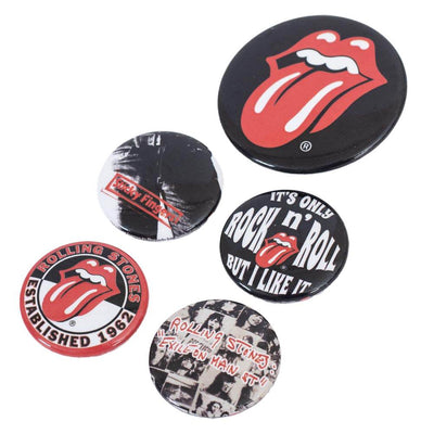 The Rolling Stones Classic Button Badge Set - Gift Arch