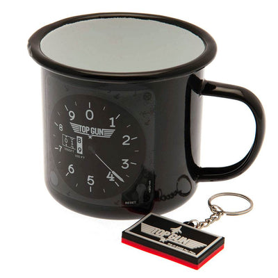 Top Gun Enamel Mug & Keyring Set - Gift Arch