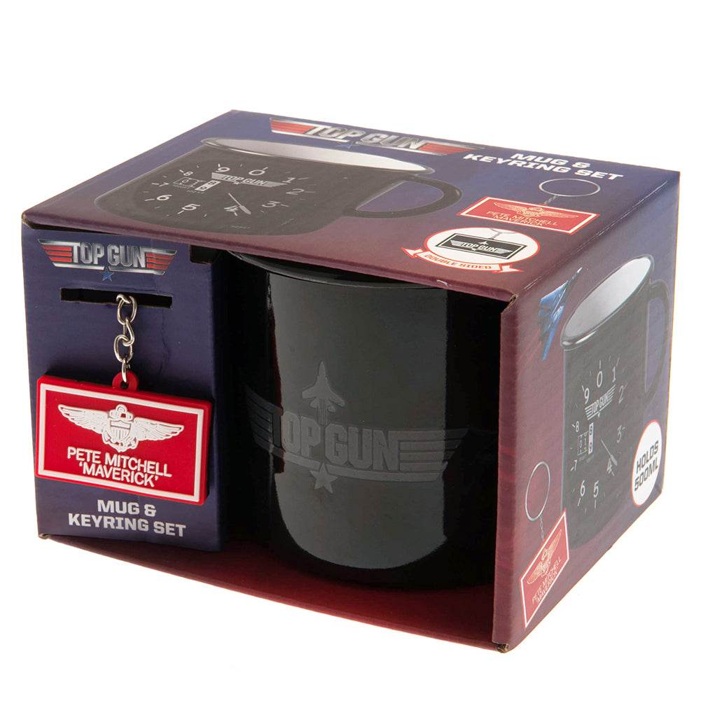 Top Gun Enamel Mug & Keyring Set - Gift Arch