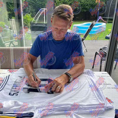 Tottenham Hotspur FC 1994 Klinsmann & Sheringham Signed Shirts (Dual Framed) - Gift Arch