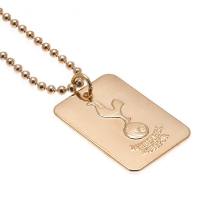 Tottenham Hotspur FC Gold Plated Dog Tag & Chain - Gift Arch