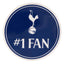 Tottenham Hotspur FC No.1 Fan Car Sticker - Gift Arch