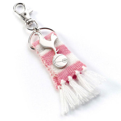 Tottenham Hotspur FC Pink Bar Scarf Bag Charm - Gift Arch
