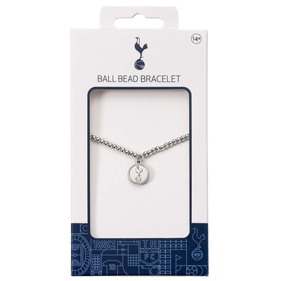 Tottenham Hotspur FC Silver Finish Bead Bracelet - Gift Arch
