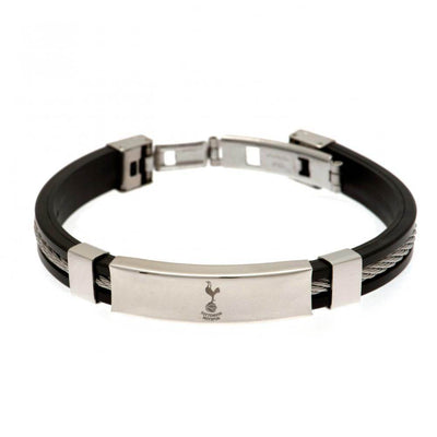 Tottenham Hotspur FC Silver Inlay Silicone Bracelet - Gift Arch
