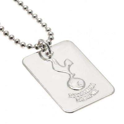 Tottenham Hotspur FC Silver Plated Dog Tag & Chain - Gift Arch