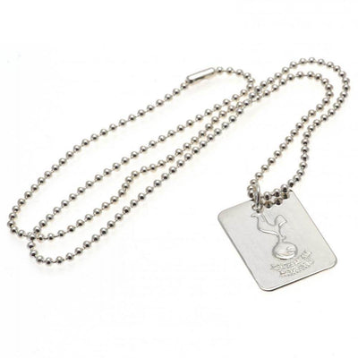 Tottenham Hotspur FC Silver Plated Dog Tag & Chain - Gift Arch