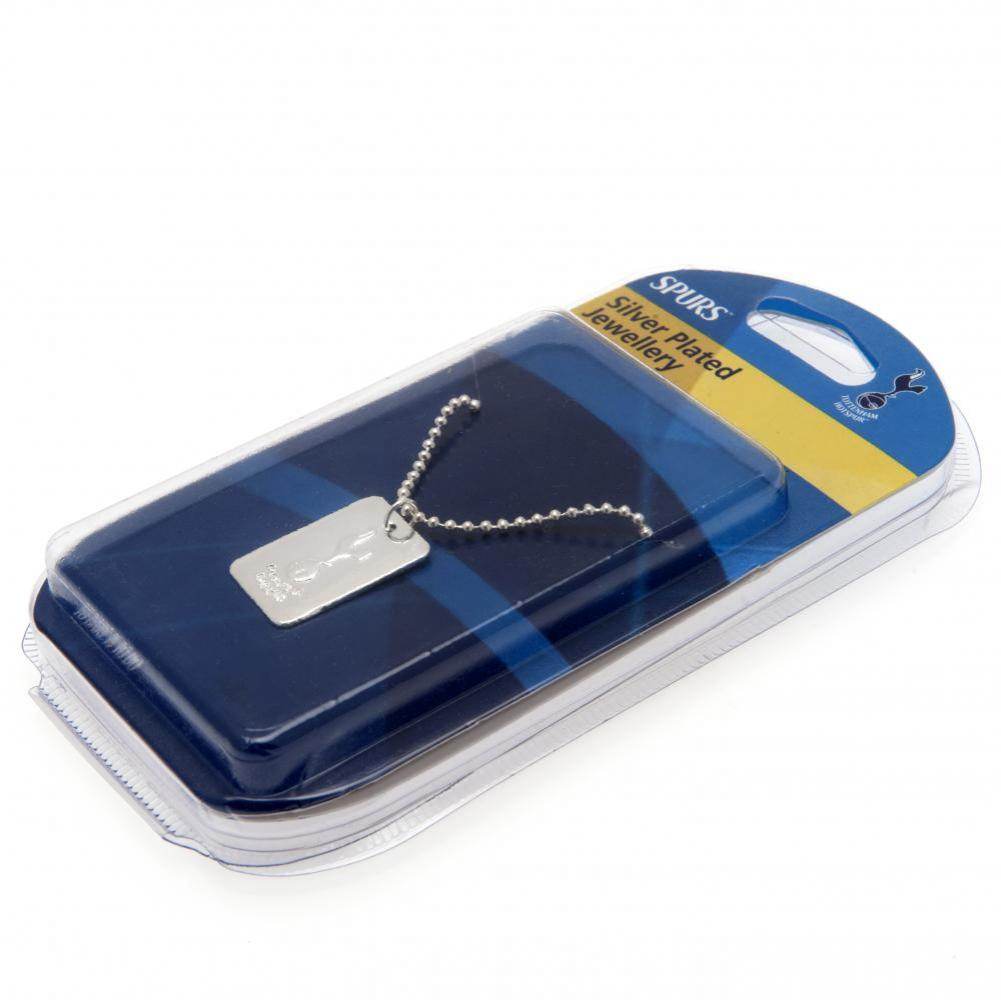 Tottenham Hotspur FC Silver Plated Dog Tag & Chain - Gift Arch