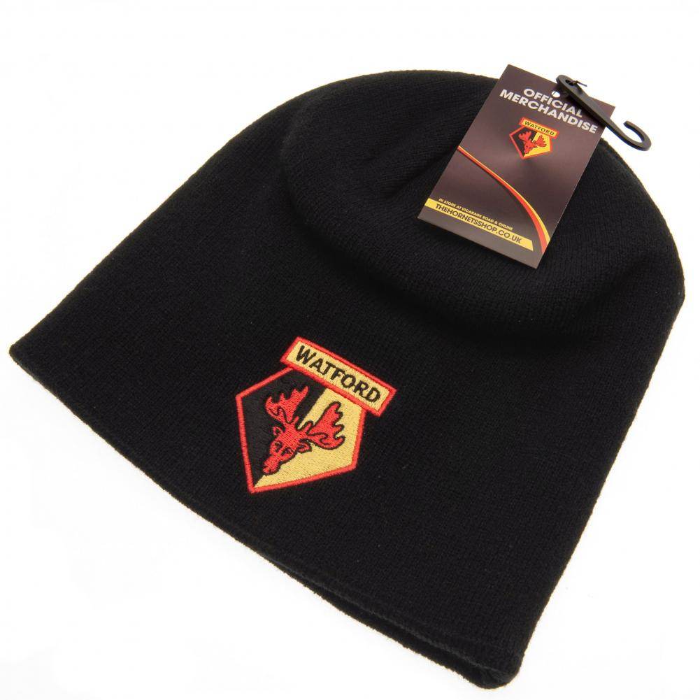 Watford FC Black Beanie - Gift Arch