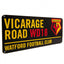Watford FC Colour Street Sign - Gift Arch