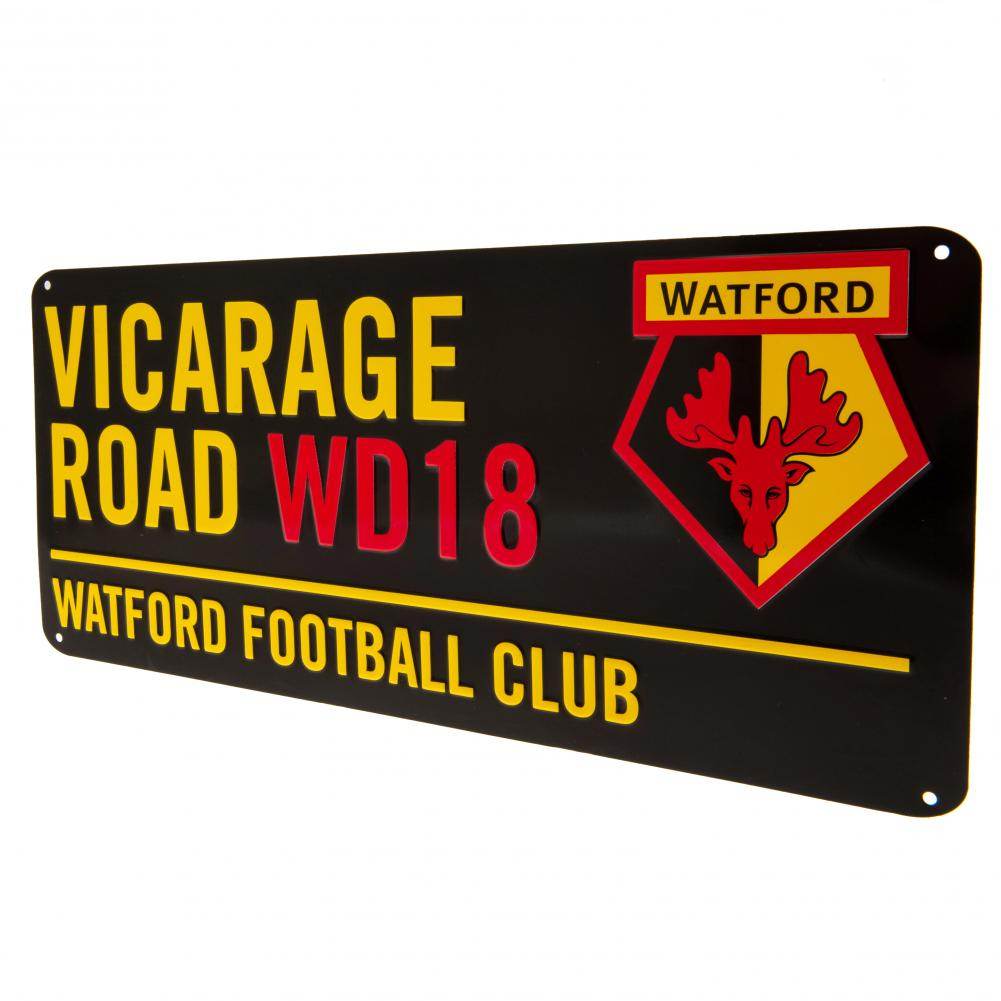 Watford FC Colour Street Sign - Gift Arch