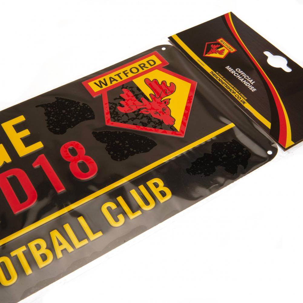 Watford FC Colour Street Sign - Gift Arch