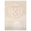 West Ham United FC 2pk A4 Car Decal - Gift Arch