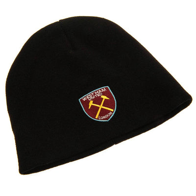 West Ham United FC Black Beanie - Gift Arch