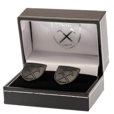 West Ham United FC Black IP Cufflinks - Gift Arch